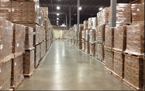 Baltimore 3PL - Photo of pallets packed in Baltimore public warehouse