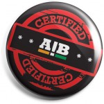 Toledo logistics: photo of black AIB certification badge with red and white lettering