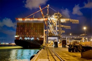 Miami Frozen: photo of ship anchored at loading dock