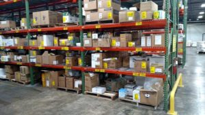 Interior photo of Philadelphia public warehouse showing sample of rack storage, one of Palisades Logistics' Philadelphia 3PL services.