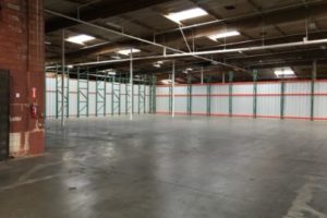 Custom space options include warehouse, storage and office space.