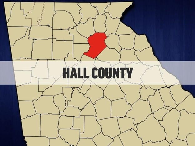 Map of Hall County, home to Palisades Logistics' Atlanta 3PL warehouse partner.