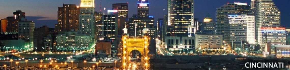 Cincinnati fulfillment services by Palisades Logistics; skyline view of Cincinnati, OH