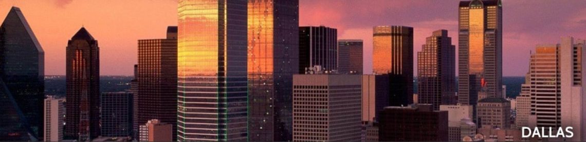 Dallas 3PL services by Palisades Logistics; skyline view of Dallas, TX