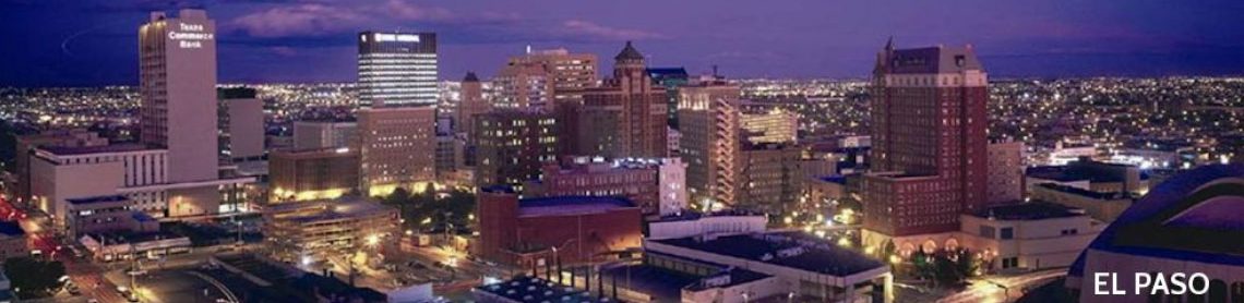 El Paso 3PL services by Palisades Logistics; skyline view of El Paso, TX.