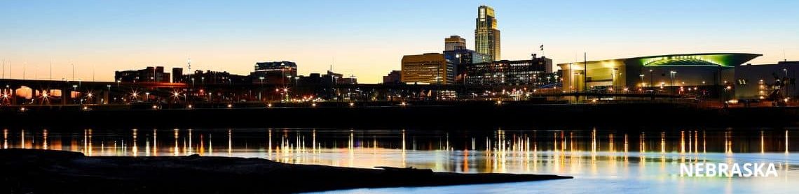 Nebraska skyline -- home to Nebraska 3PL warehouse facilities in Omaha and Sioux City available to Palisades Logistics customers.