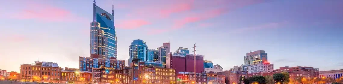 Nashville, Tennessee skyline representing Palisades Logistics Nashville order fulfillment center services